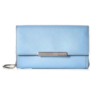 Calvin Klein Saffiano Clutch, Robin's Egg Blue